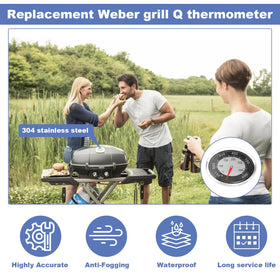 SuperDi versatile kitchen and grill thermometer for accurate cooking temps.