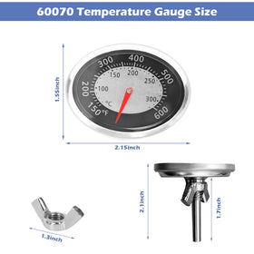 SuperDi Weber-compatible thermometer oval probe for reliable replacement.