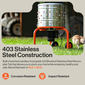 SuperHandy stainless steel body ensures durability and rust resistance during busy processing