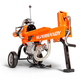 SuperHandy log splitter electric motor powering efficient 14-ton splits for fast firewood prep.