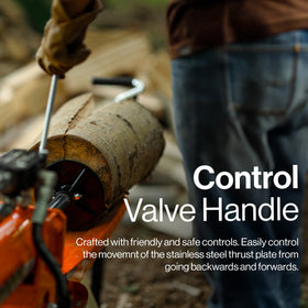 SuperHandy log splitter Bucher hydraulic gear pump ensures smooth power delivery.