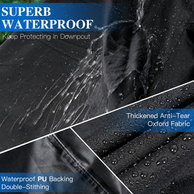 SUPERHOLD cover uses secure buckles to prevent slipping in windy weather