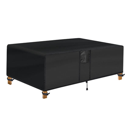 SUPERHOLD outdoor coffee table cover waterproof to protect from rain and sun