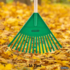 Superio Kids Rake lightweight-design enables easy handling for young gardeners.
