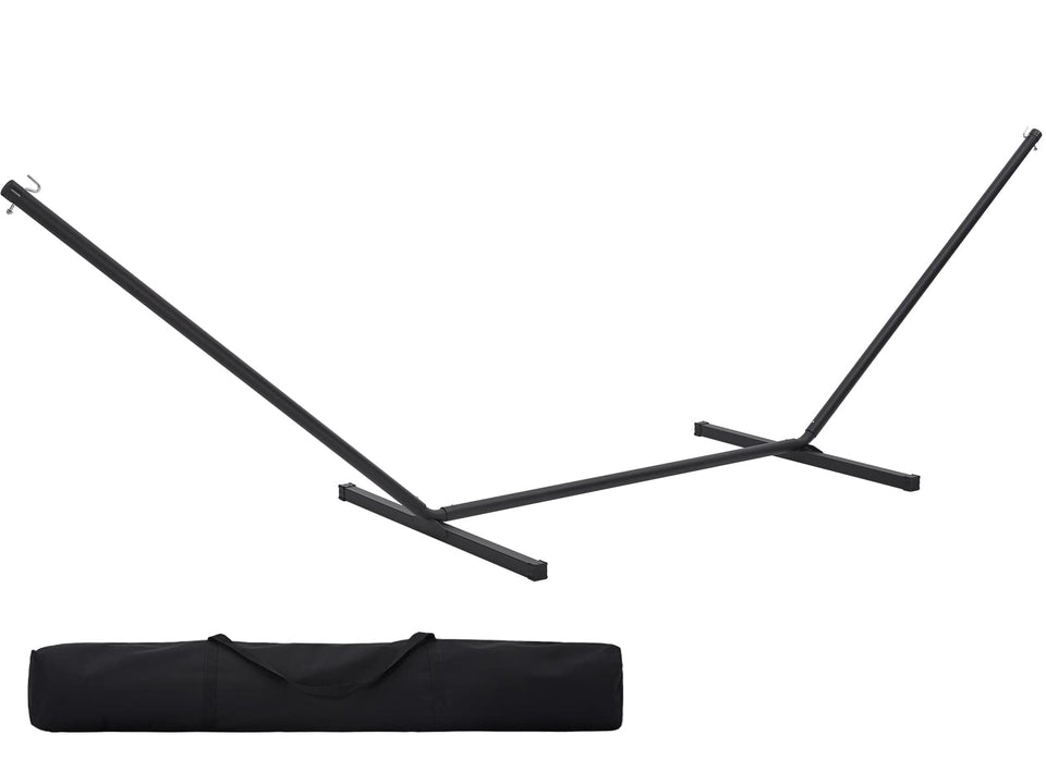 SUPERJARE 12ft hammock stand heavy-duty frame supports two people securely.