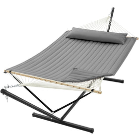 SUPERJARE 12ft hammock with stand ready for easy assembly and relaxed weekends.