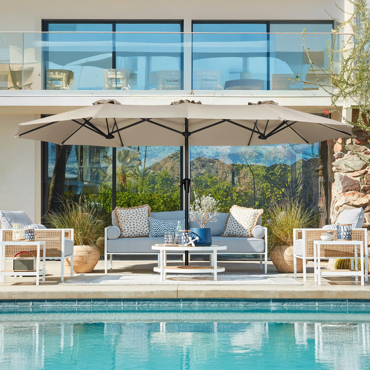 SUPERJARE canopy closeup highlights fade-resistant fabric for long-lasting color