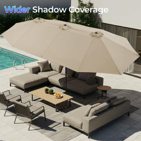 SUPERJARE crank lift in action for quick, effortless shade