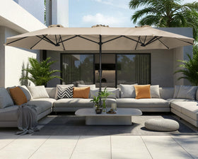 SUPERJARE fabric detail demonstrates UV protection and easy damp-cloth cleaning