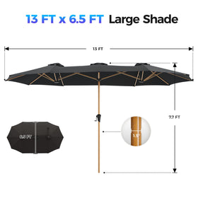 SUPERJARE 180g polyester fabric highlights a durable canopy with UV protection