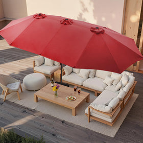 Sturdy 48mm aluminum pole ensures durable support and fits most table holes.