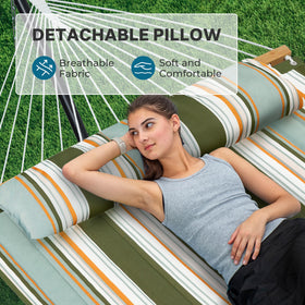 Bamboo spreaders on the SuperJARE hammock provide smooth, stable fabric spread.