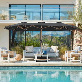 SUPERJARE deck-backyard setup suits poolside gatherings.