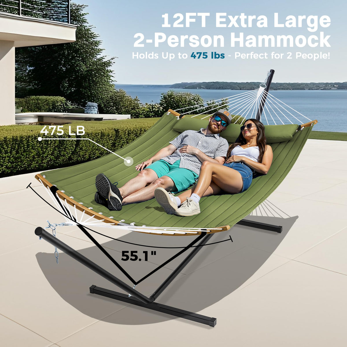 SUPERJARE detachable pillow provides neck support while relaxing.