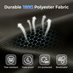 SUPERJARE easy assembly in about 10 minutes supports quick outdoor setup