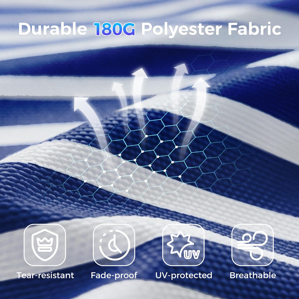 SUPERJARE easy-clean fabric stays fresh with a damp cloth.