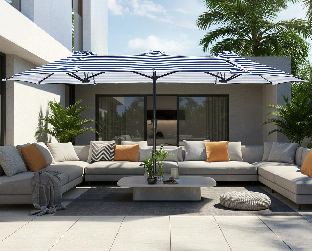 SUPERJARE easy crank lift enables quick shade adjustments.