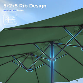 SUPERJARE fade-resistant canopy cleans easily with a damp cloth