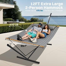 SUPERJARE hammock bamboo spreaders show smooth, even spreading for stable lounging