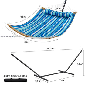 Ideal for backyard or beach lounging with a sturdy freestanding design.