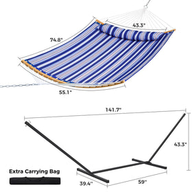 SUPERJARE hammock portable carry bag makes transport effortless.
