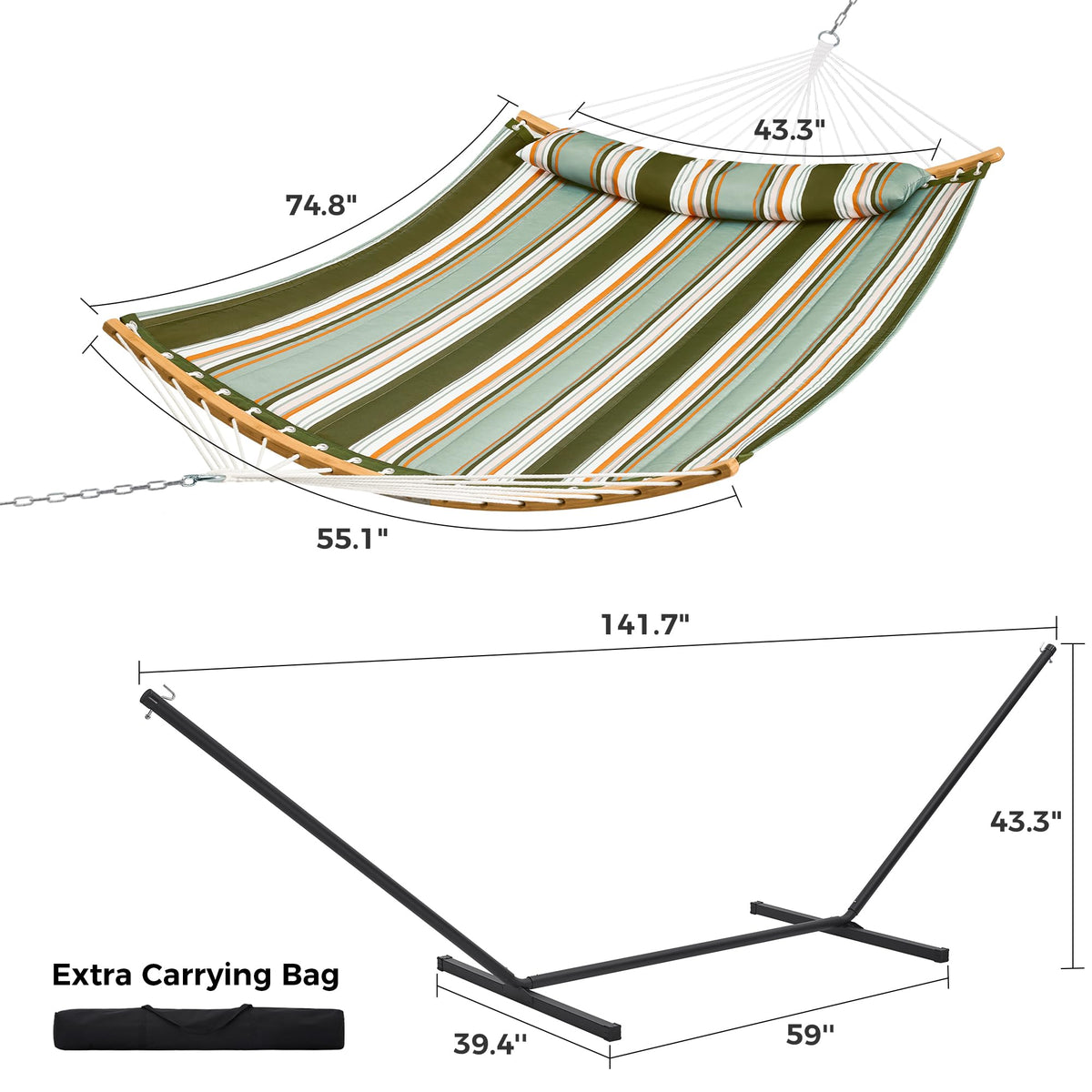 SuperJare portable carrying bag for travel and camping.