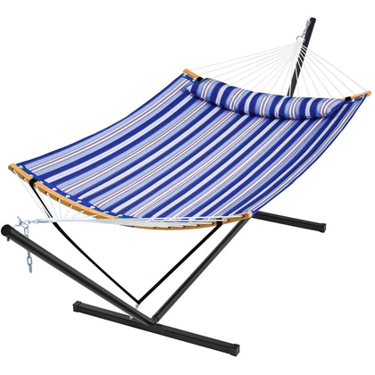 SUPERJARE hammock with stand setup enables quick outdoor relaxation and simple assembly.