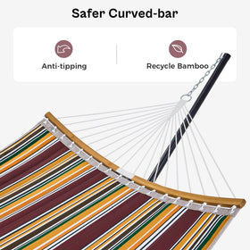Outdoor setup of SUPERJARE hammock on beach or patio
