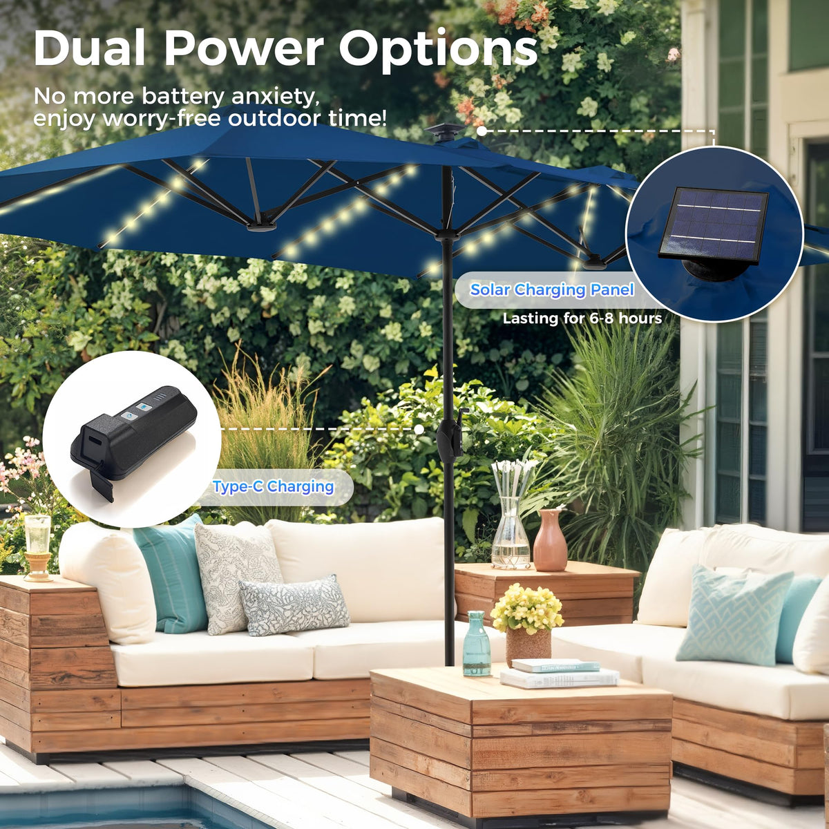 Powder-coated 1.5 inch pole offering sturdy support and base compatibility