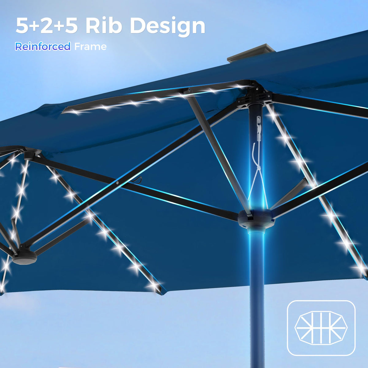 Solar and USB power options keep lights powered in flexible locations