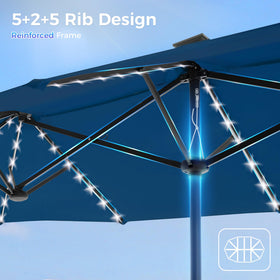 Solar and USB power options keep lights powered in flexible locations