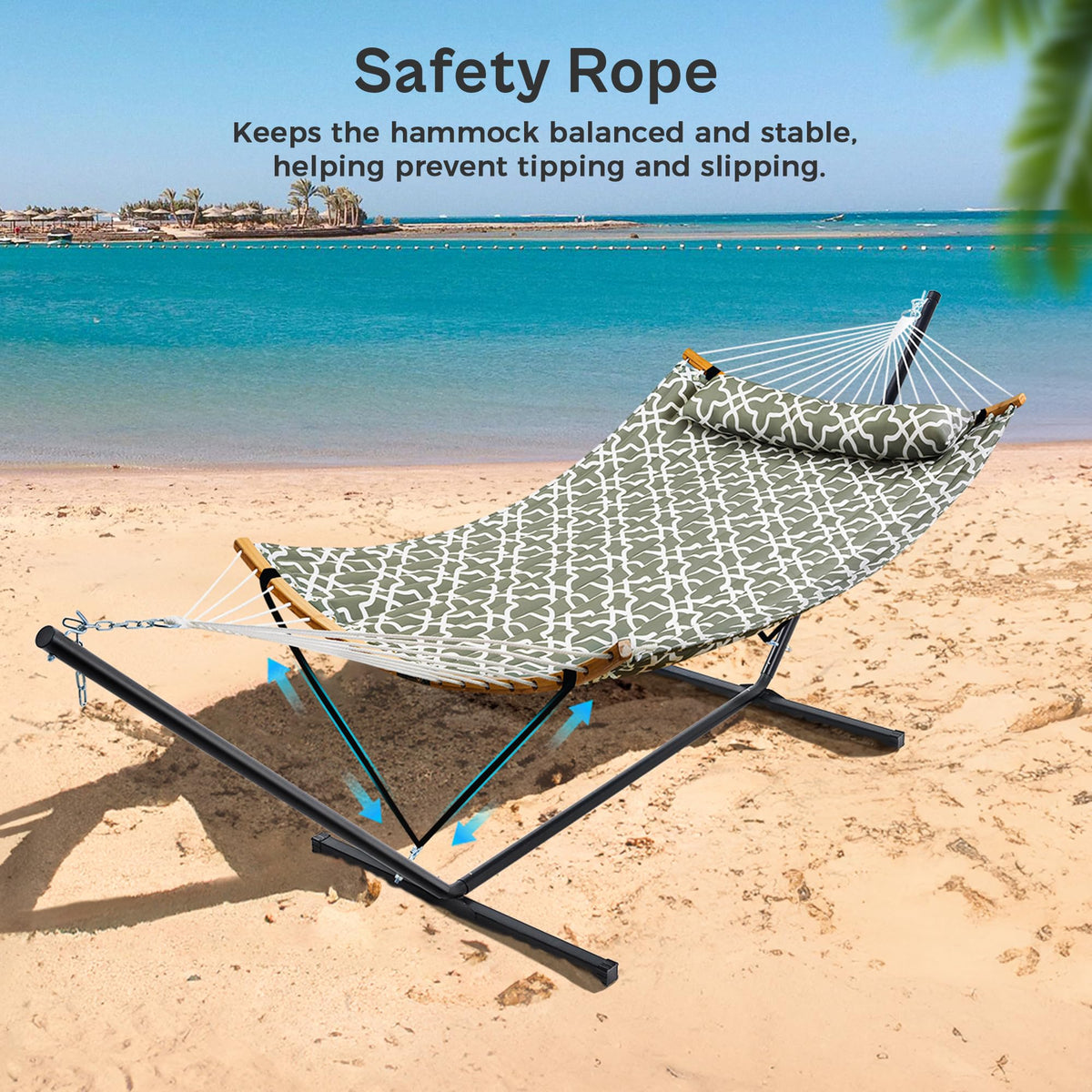 SUPERJARE weather-resistant stand ensures outdoor setups stay secure