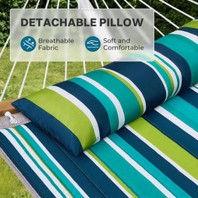 Weather-resistant SUPERJARE hammock stand withstands outdoor conditions