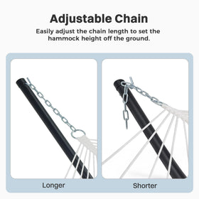 SUPERJARE easy-assembly hammock with snap-button joints, quick setup