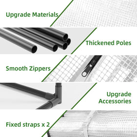 SUPERLELE easy-assembly with a large roll-up door for ventilation and access.