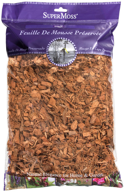 SuperMoss Coco Mulch 200 in3 natural brown texture improves aeration and water retention