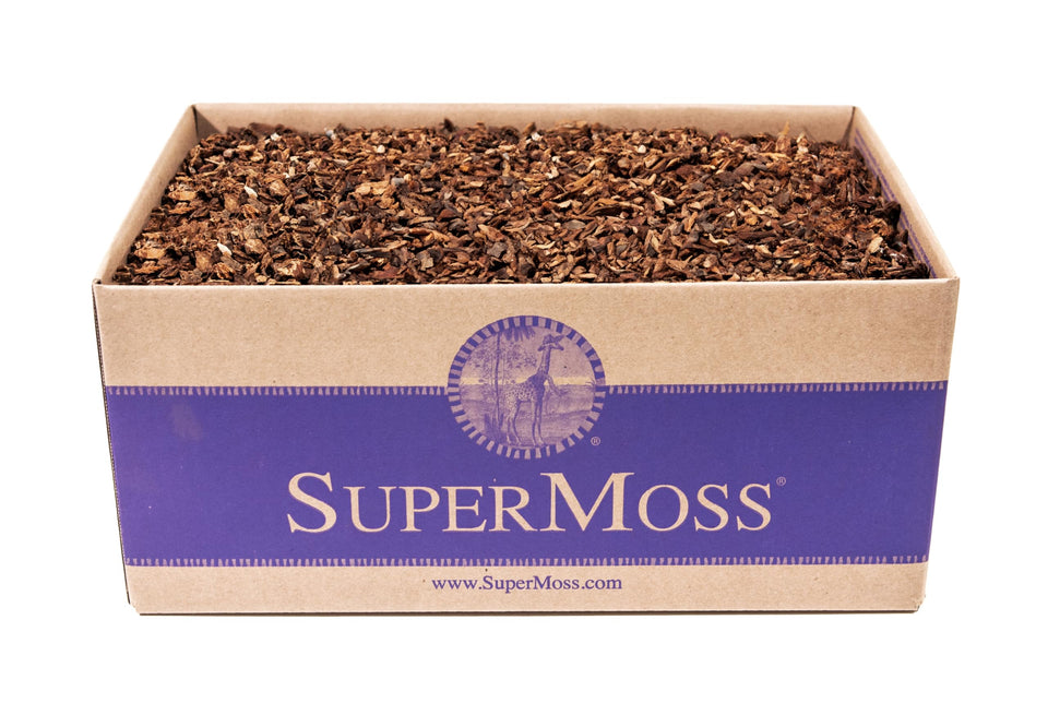 SuperMoss Orchid Bark bag showing natural White Fir bark for better orchid aeration
