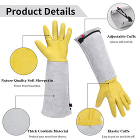Supersfel natural sheepskin palm keeps hands cool and comfortable.