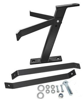 Superunner lawn mower hitch body front view demonstrates sturdy design for reliable yard towing.