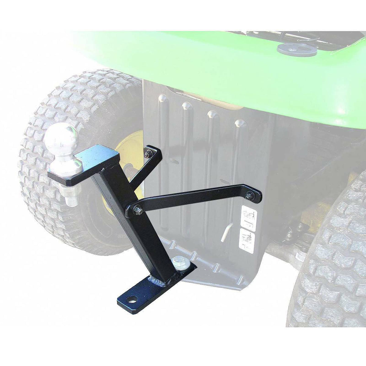 Superunner lawn mower hitch installation screws and nuts included ensure straightforward setup.