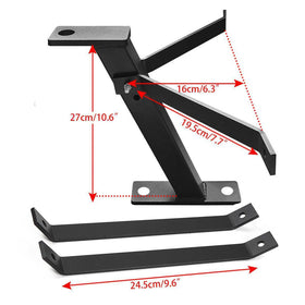 Superunner lawn mower hitch powder-coated finish resists rust for longer outdoor use.