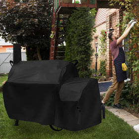 Suphomeware dimension-fit cover sized 59x37.5x33.5 inches for offset smokers