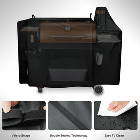 Suphomeware double-stitched cover blocks leaks and tears during windy weather.