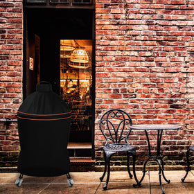 Suphomeware grill cover cleans easily with a hose and air dries quickly