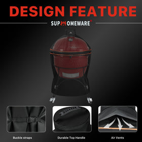 Suphomeware grill cover top handles enable quick installation