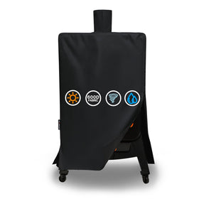 Suphomeware Ventical Pellet Smoker Cover for Pit Boss 4/5 Series protects against weather.