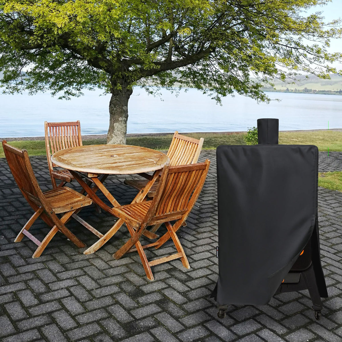 Dimensions 27W x 27D x 47H fit Pit Boss vertical smokers precisely.