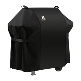 SUPJOYES 7106 grill cover protecting Weber Spirit 52-inch grill from rain and sun