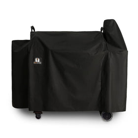 SUPJOYES Pit Boss Austin XL cover viewed from side showing snug fit and protection