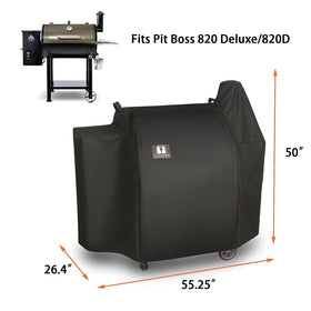 SUPJOYES upgraded 600D waterproof fabric blocks rain, dust, and snow from your grill.